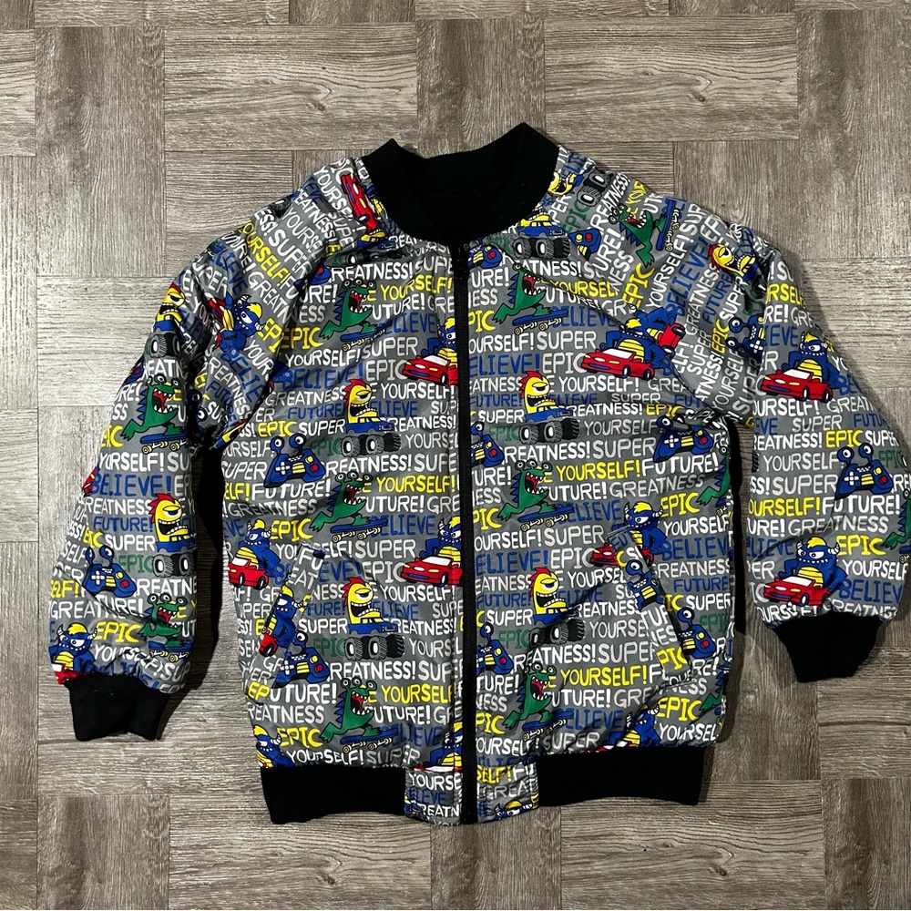 365 Kids Garanimals Reversible Puffer Jacket Size 7